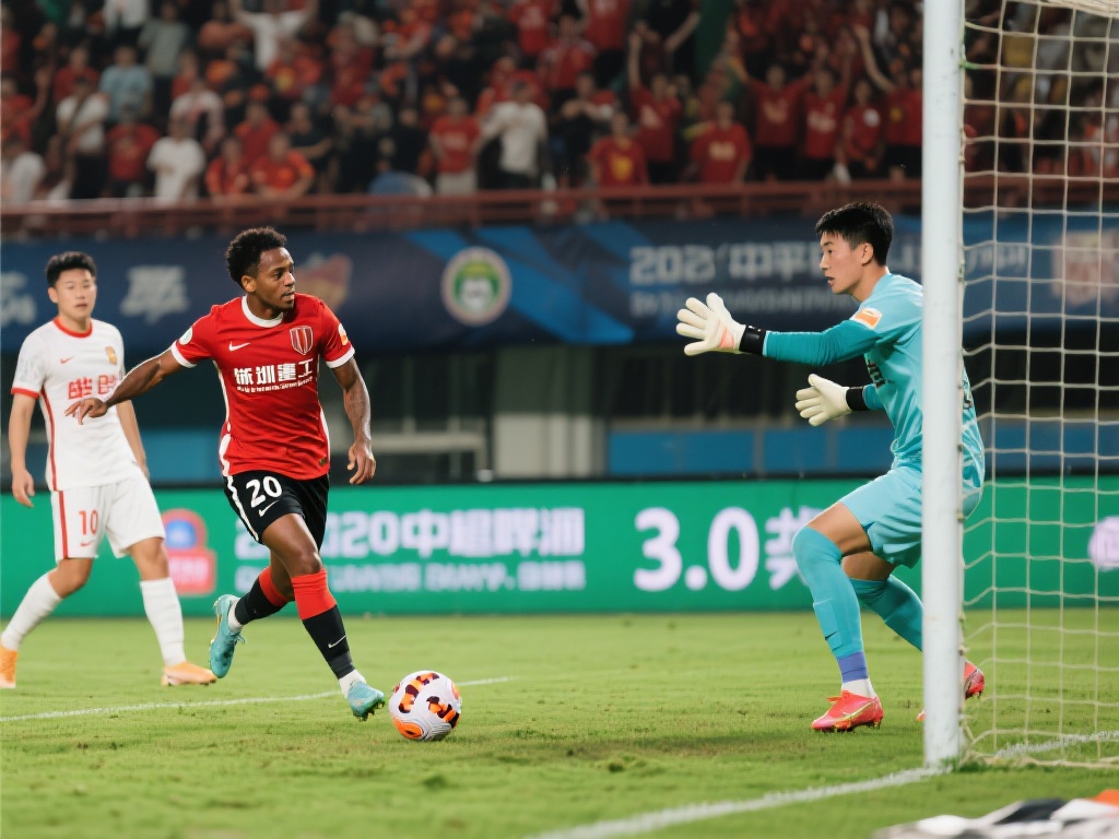 布彭扎双响助攻童磊建功，赵博神扑救险，浙江3-0完胜深圳