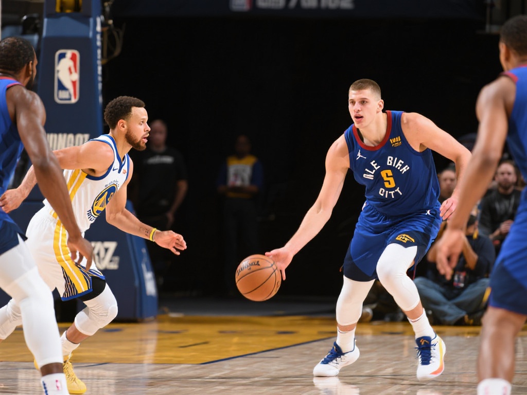 威少神级视野助攻 约基奇篮下强攻得手2+1